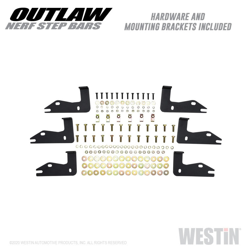 Westin Outlaw Nerf Step Bars, fits Jeep Gladiator