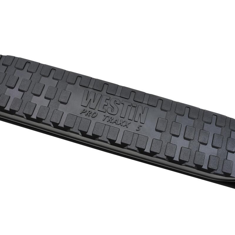 Westin PRO TRAXX 5 Oval Wheel-to-Wheel Nerf Step Bars, Crew Cab, 8 ft. Bed, Black, fits Chevy Silverado HD 2500/3500