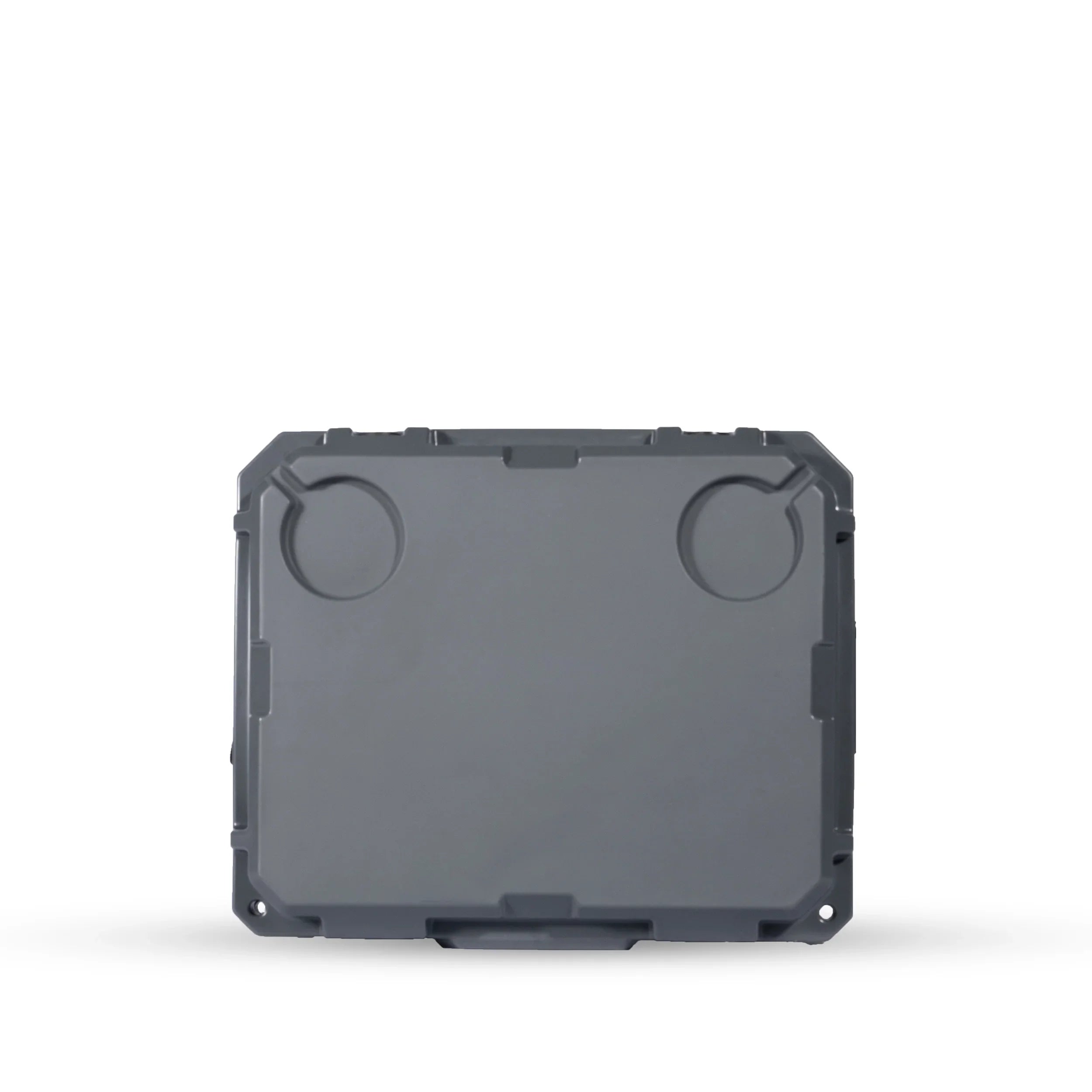 Gray 20L tall stackable storage container for overlanding and camping