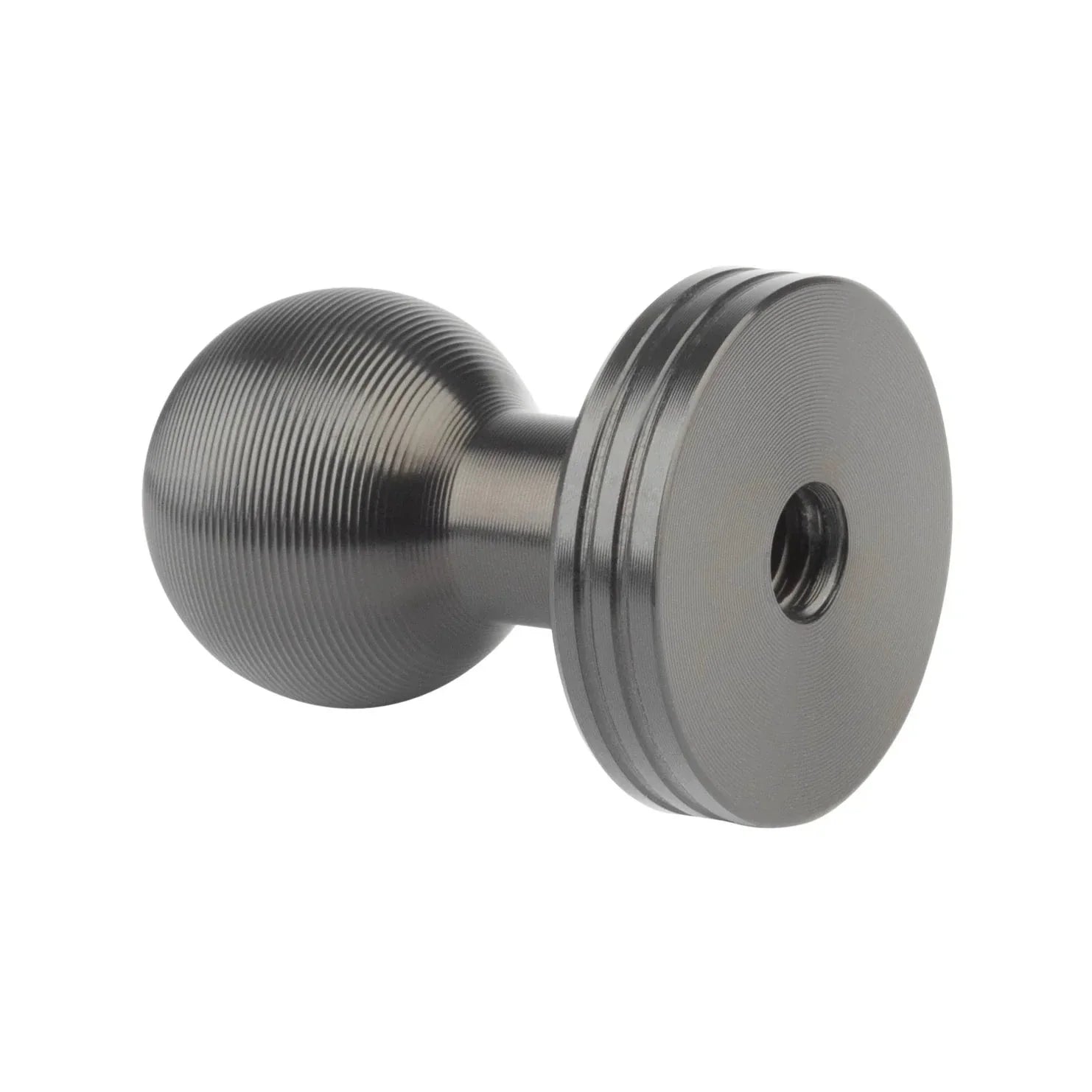 20mm metal ball mount with 1/4-20 female threaded end for vehicle accessory installation