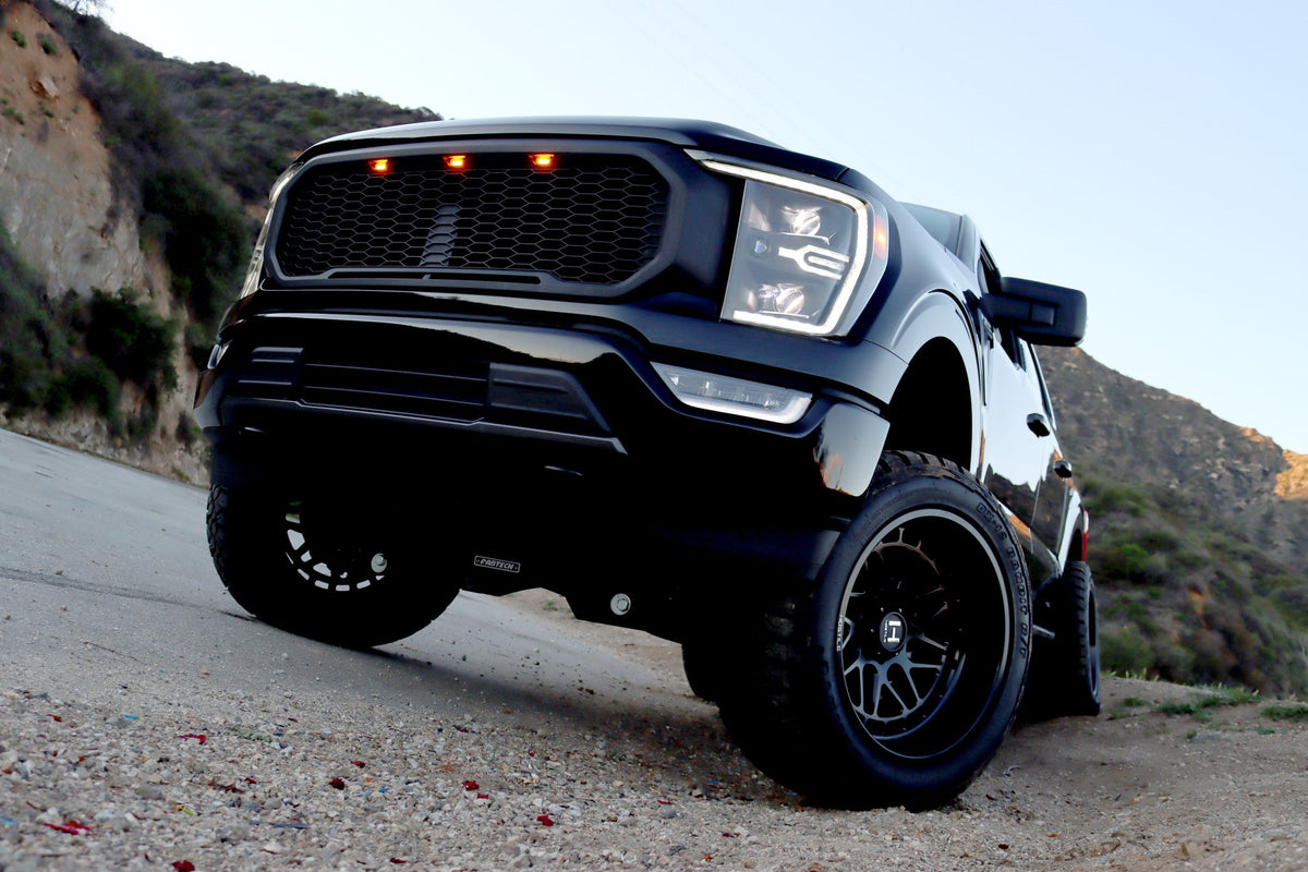 AlphaRex LUXX-Series LED Projector Headlights for Ford F-150 / Ford F-150 Raptor - Black