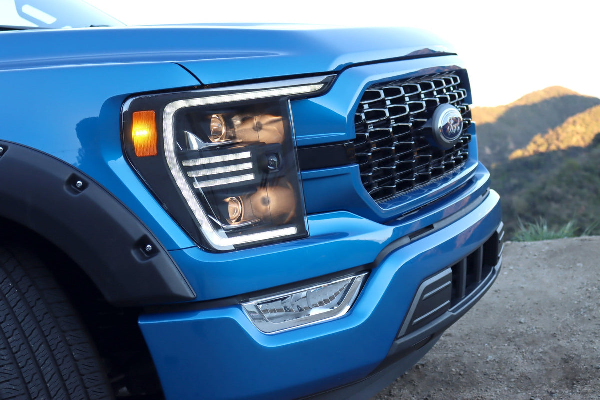 AlphaRex PRO-Series Halogen Projector Headlights for Ford F-150 - Black