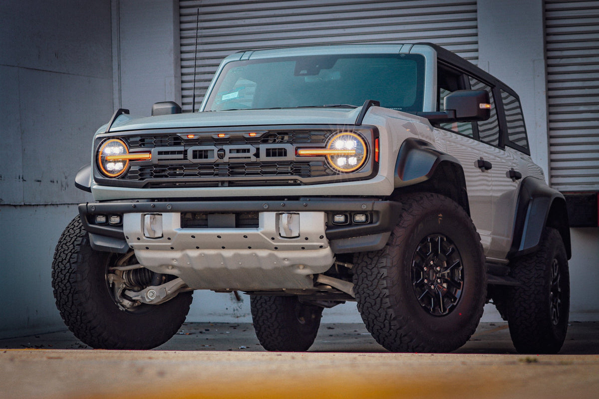 AlphaRex NOVA-Series LED Projector Headlights for Ford Bronco / Ford Bronco Raptor - Black