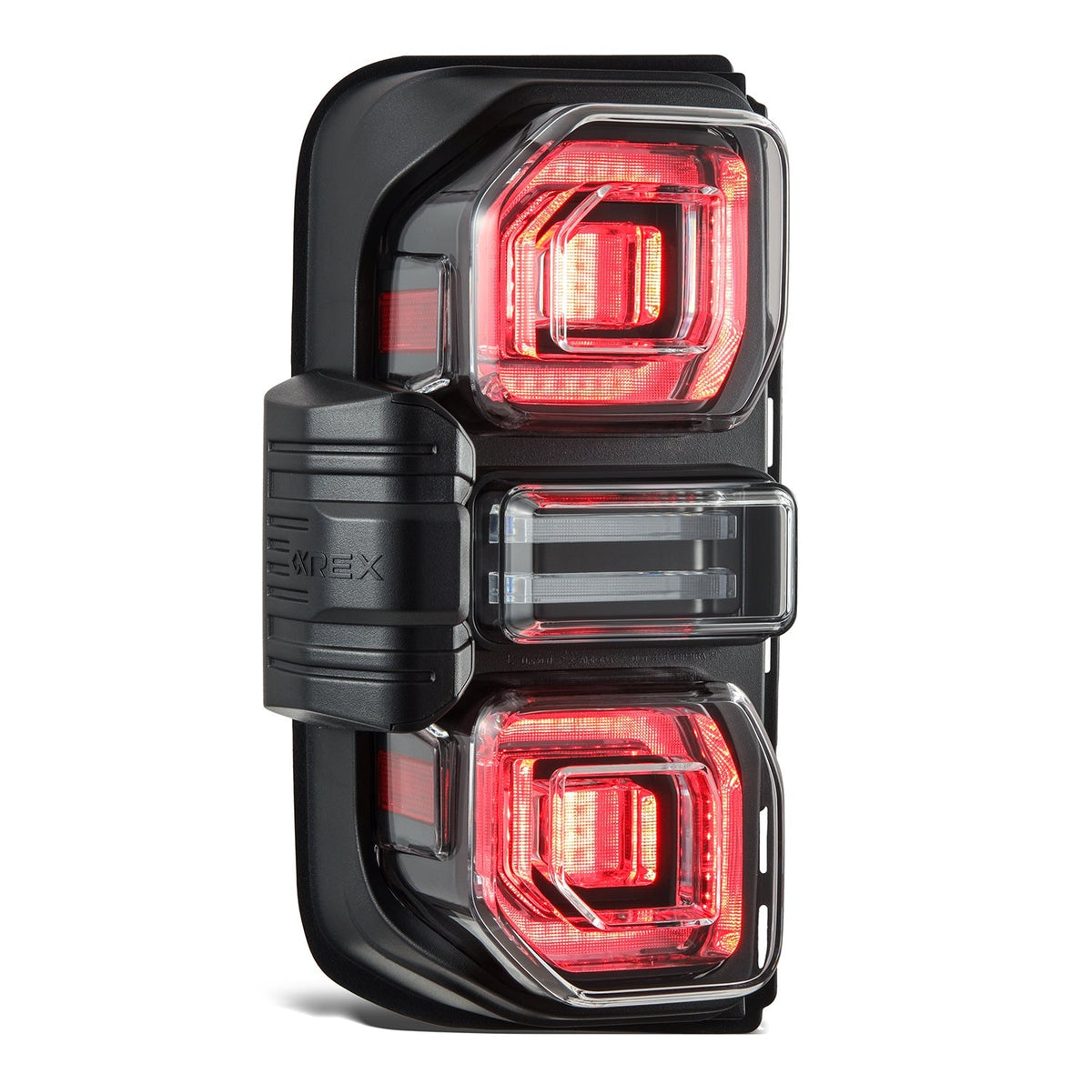 AlphaRex NOVA-Series Prismatic LED Tail Lights for Ford Bronco - Black Clear