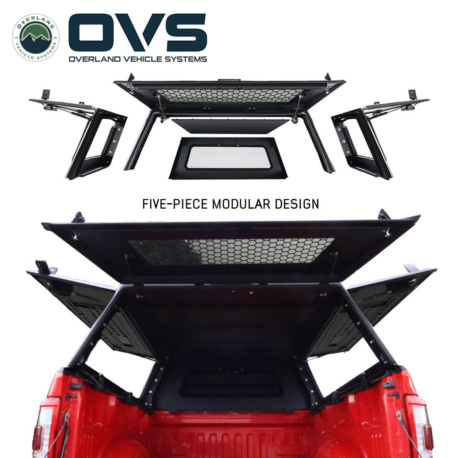 OVS Expedition PRO+ truck cap with full windows for 2021-2027 Ford F-150 - view 10