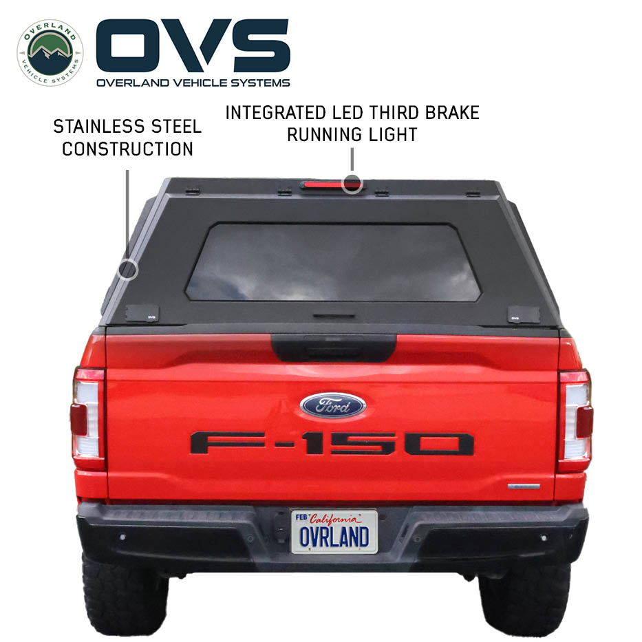 OVS Expedition PRO+ truck cap with full windows for 2021-2027 Ford F-150 - view 6