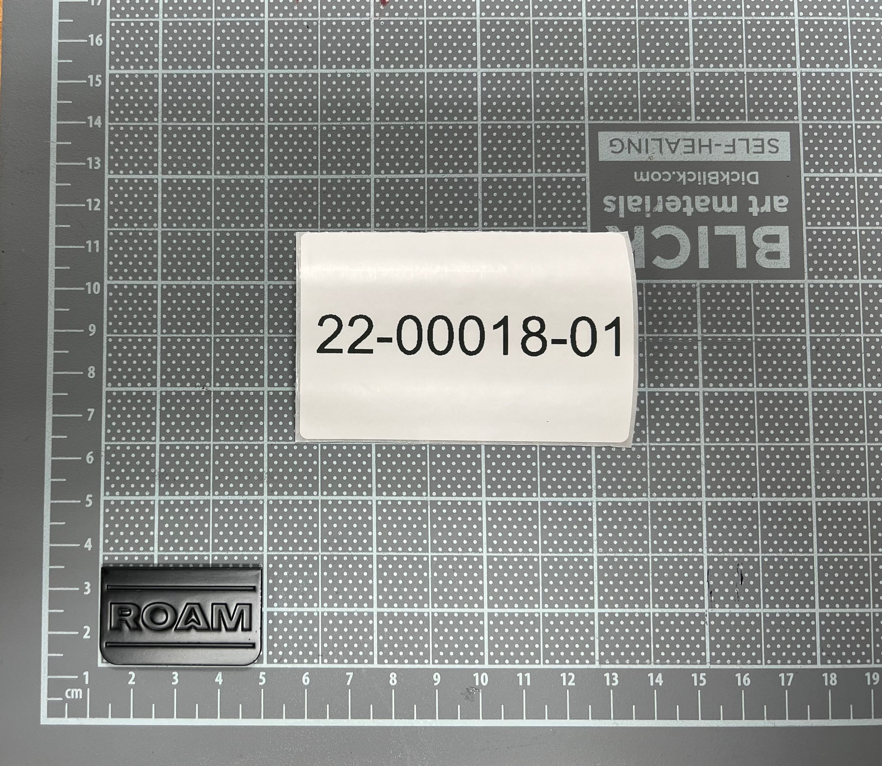ROAM SPARE PARTS - HF - 22-00018-01 | PLATE, 20X37, V2 ROAM LOGO - RUGGED MOUNT LOGO