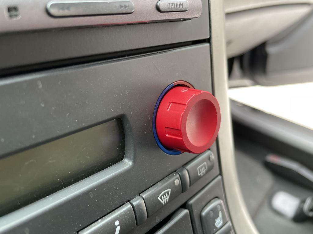 Climate Knobs (C6 Corvette) - RED