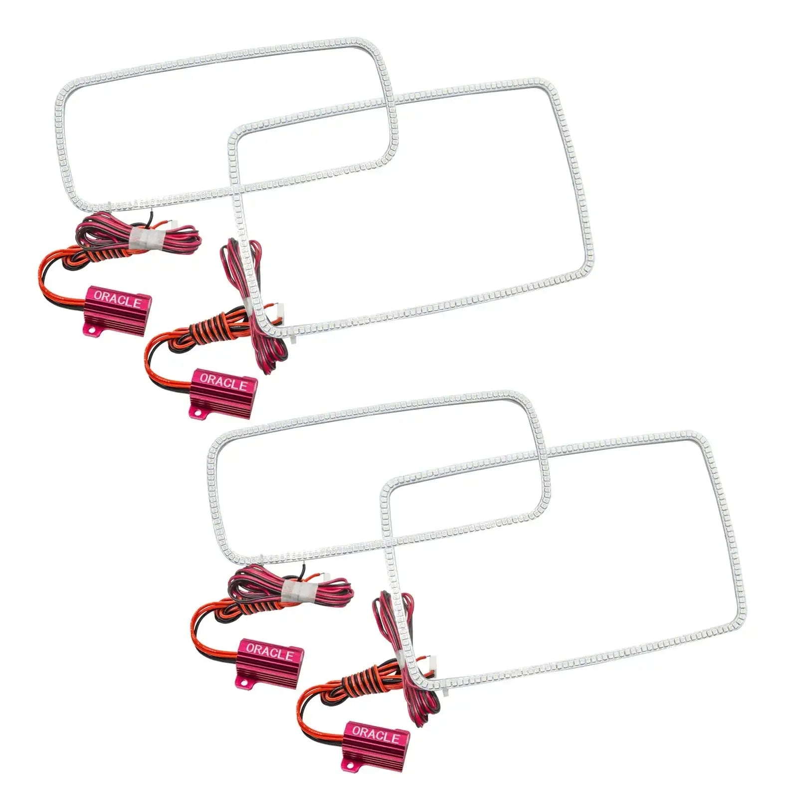LED headlight halo kit for Toyota 4Runner, includes four rectangular light strips and wiring
