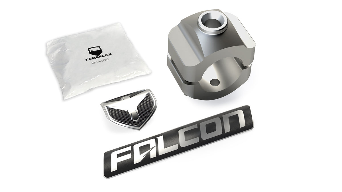 TeraFlex Falcon Nexus EF Steering Stabilizer Tie Rod Clamp Kit (1-1/2" HD)