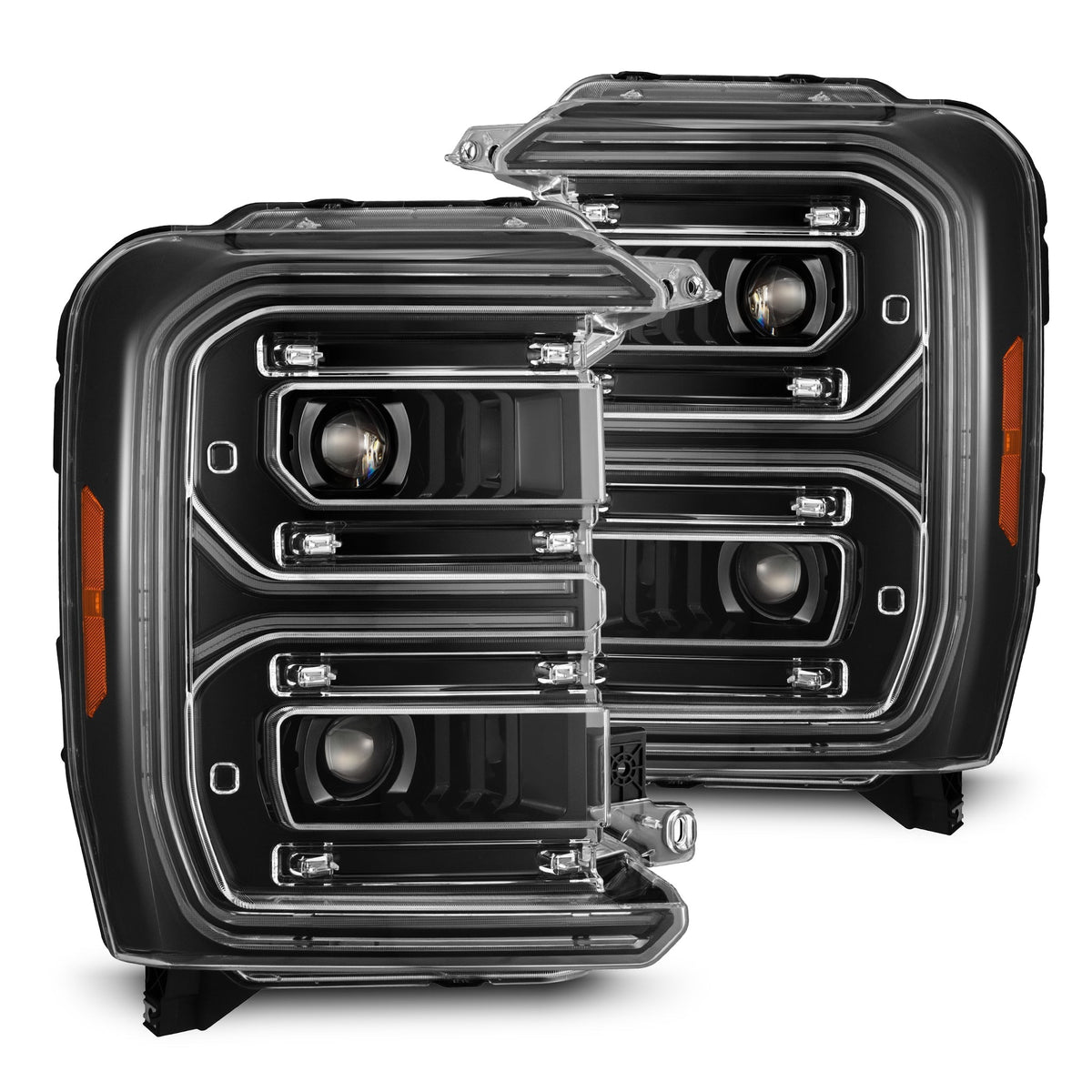 AlphaRex LUXX-Series LED Projector Headlights for Ford Super Duty - Alpha-Black