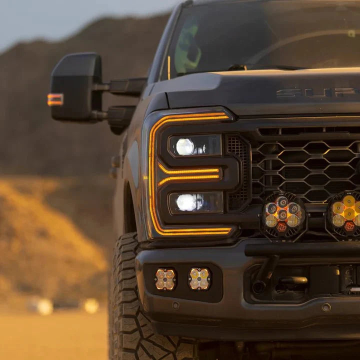 AlphaRex LUXX-Series LED Projector Headlights for Ford Super Duty - Alpha-Black