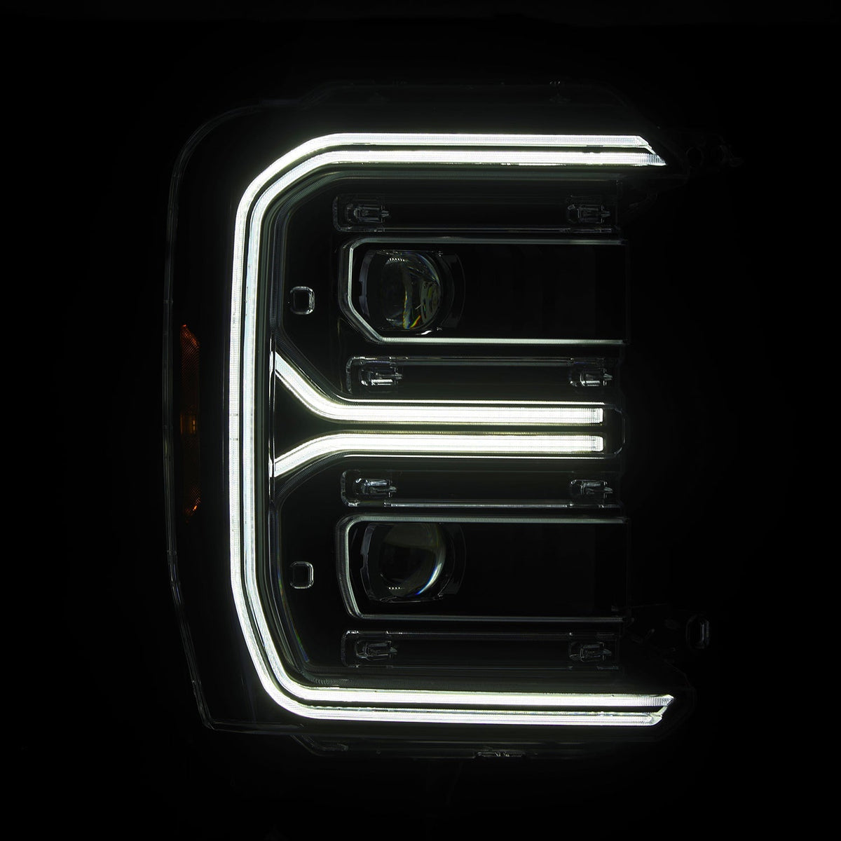 AlphaRex LUXX-Series LED Projector Headlights for Ford Super Duty - Black