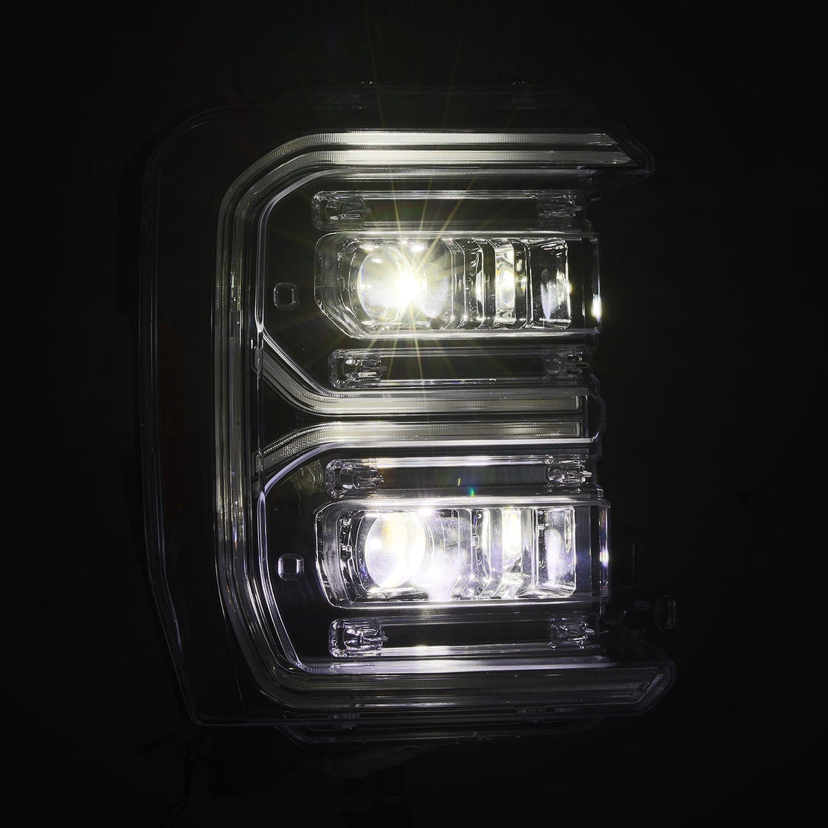 AlphaRex LUXX-Series LED Projector Headlights for Ford Super Duty - Chrome