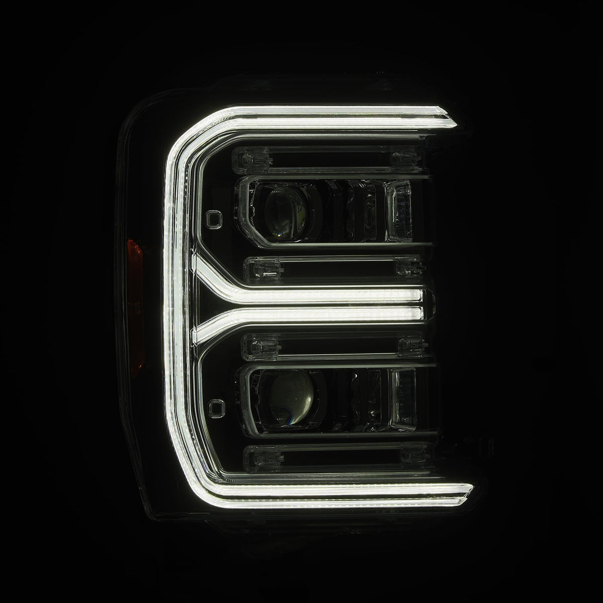 AlphaRex LUXX-Series LED Projector Headlights for Ford Super Duty - Chrome