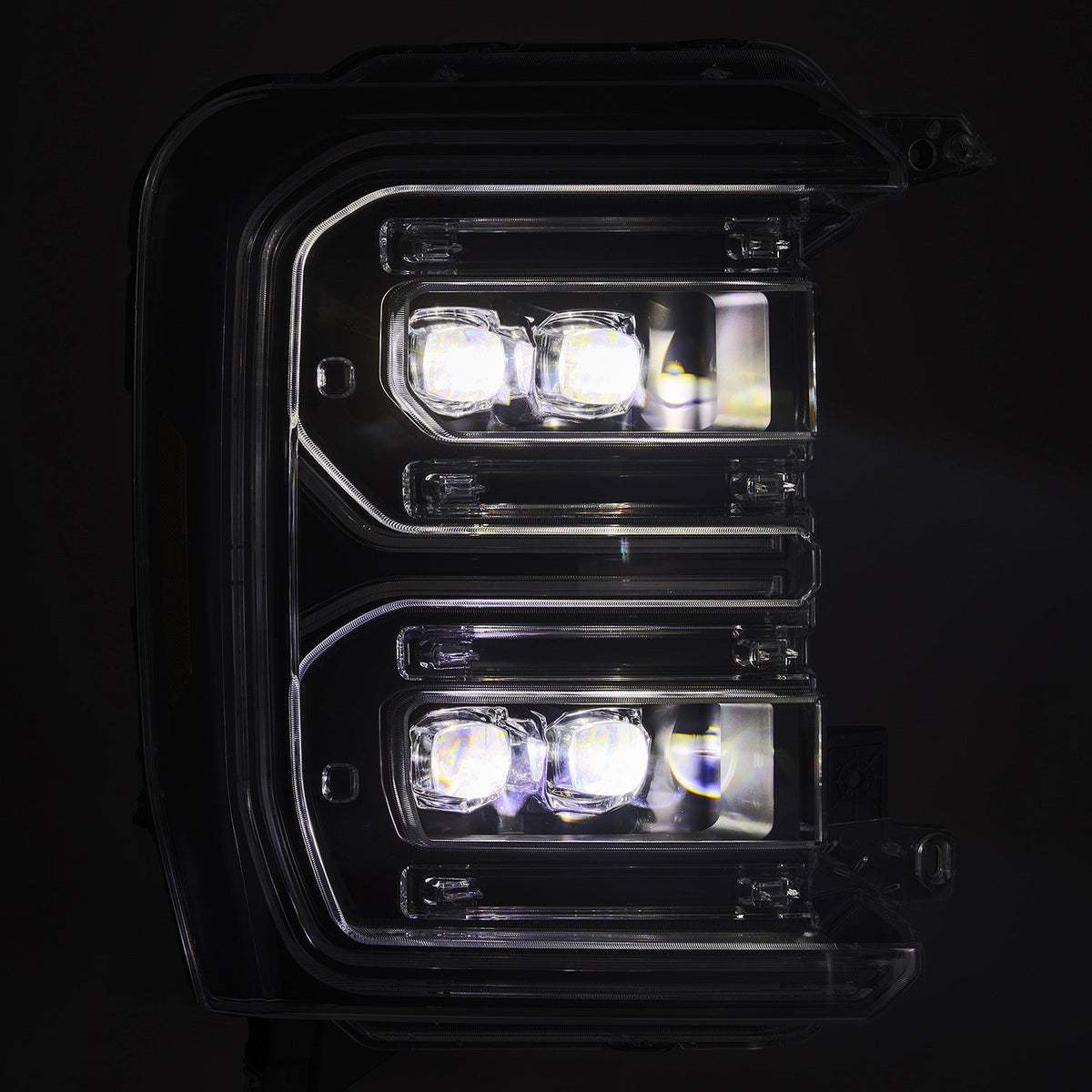 AlphaRex NOVA-Series LED Projector Headlights for Ford Super Duty - Black