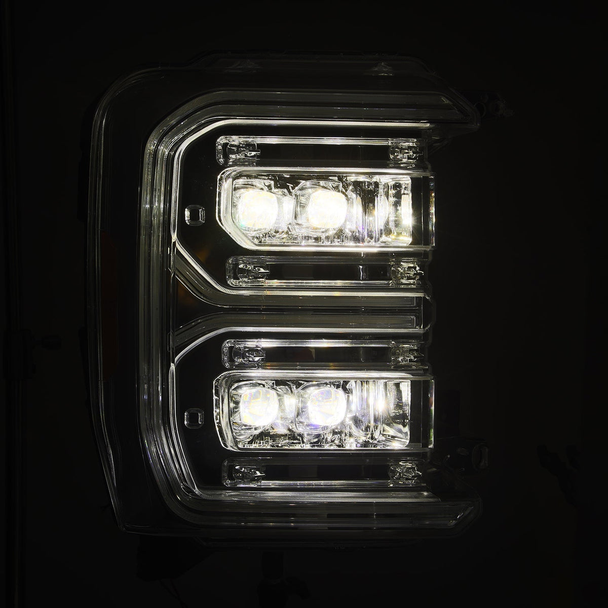 AlphaRex NOVA-Series LED Projector Headlights for Ford Super Duty - Chrome