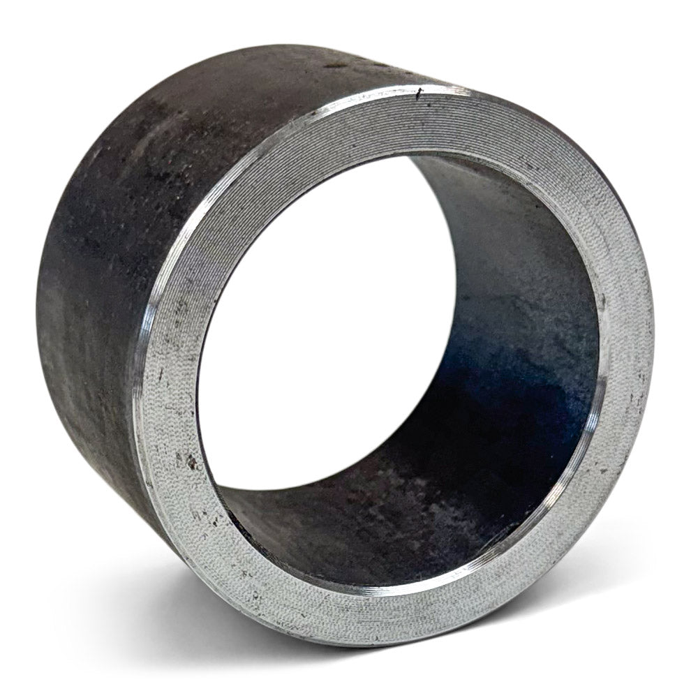 Steel coil spacer for off-road vehicle suspension upgrades, close-up view