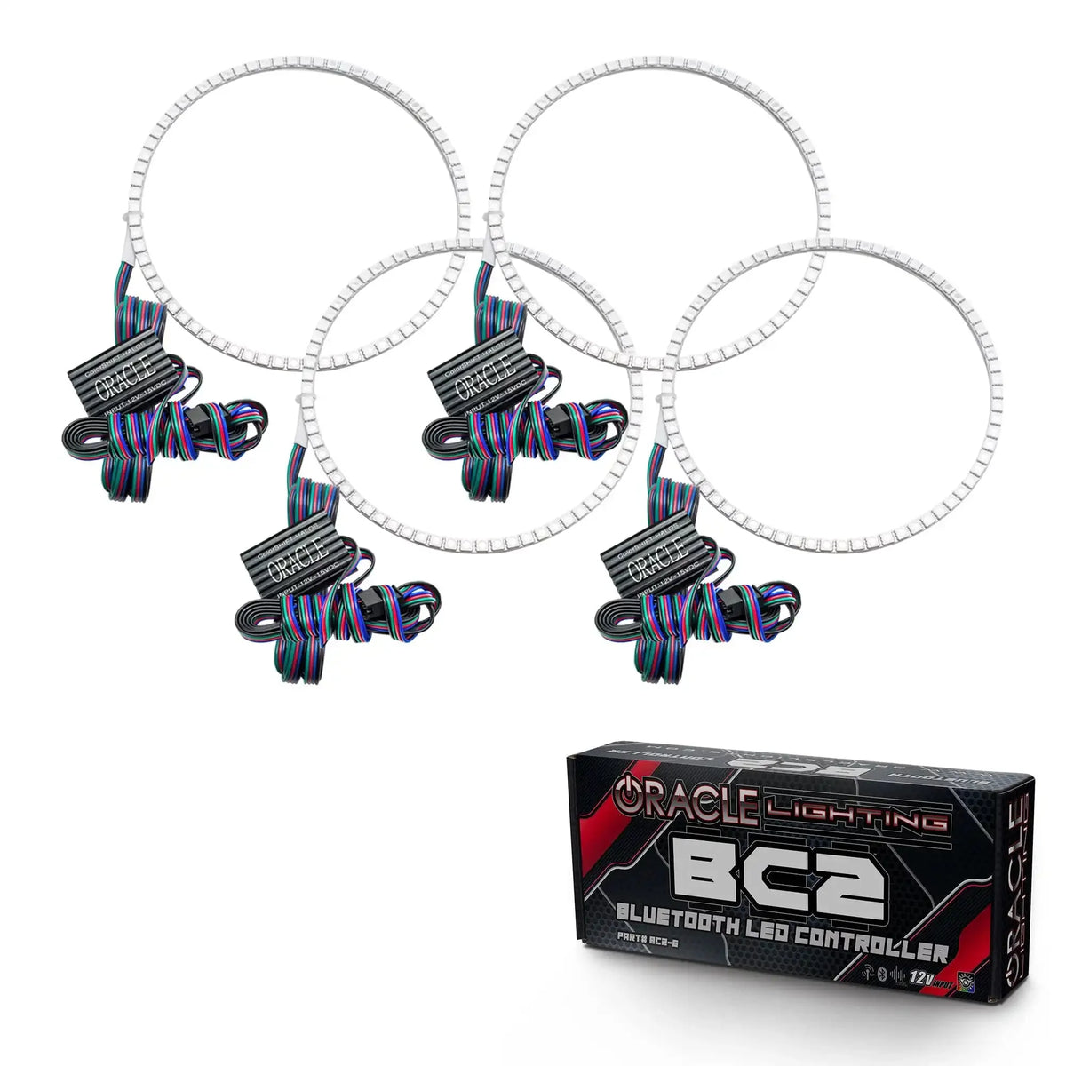 ORACLE Lighting 2011-2016 Ford F-250/F-350 LED Headlight Halo Kit (Square Ring Design) – view 5