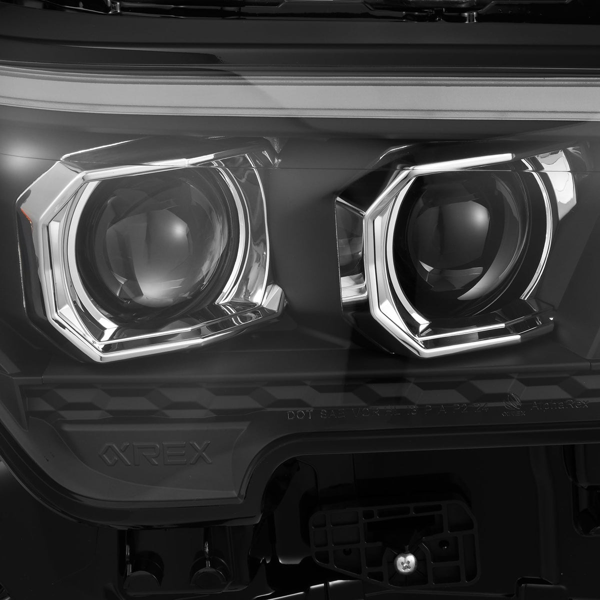 AlphaRex OG-Style LUXX-Series LED Projector Headlights for Toyota Tacoma / Toyota 4Runner - Black
