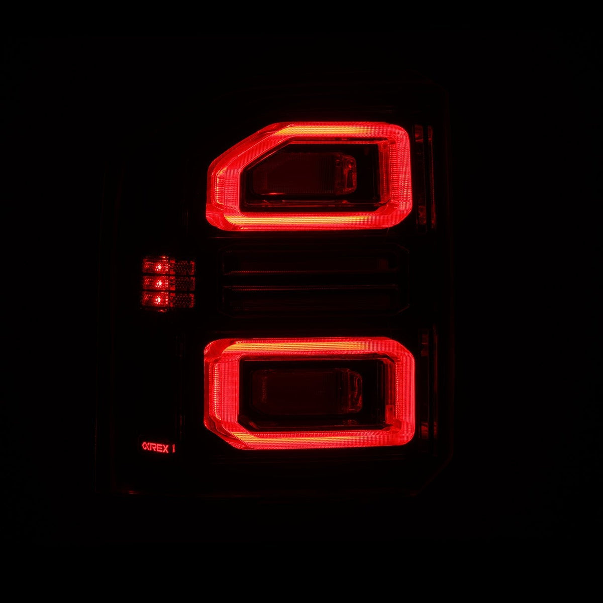 AlphaRex NOVA-Series Prismatic LED Tail Lights for Toyota Land Cruiser - Black Smoke