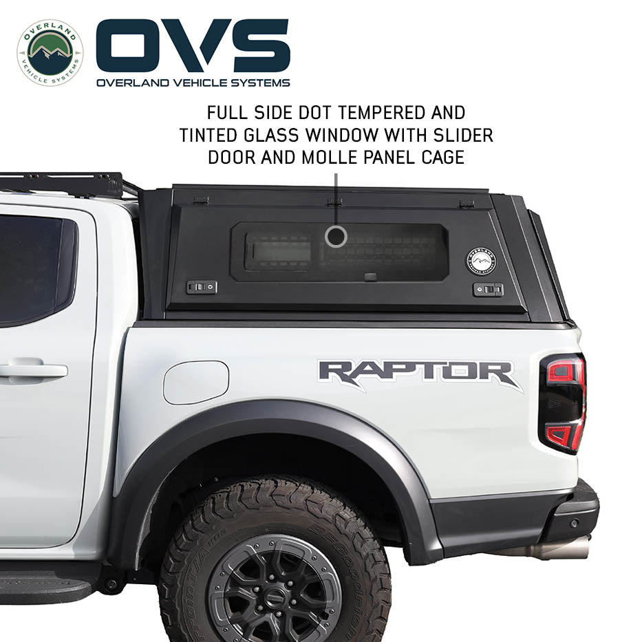 OVS Expedition PRO+ truck cap with full windows for 2024-2025 Ford Ranger - view 9