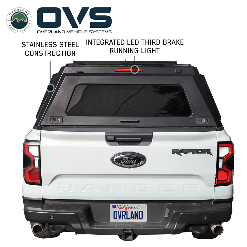 OVS Expedition PRO+ truck cap with full windows for 2024-2025 Ford Ranger - view 10