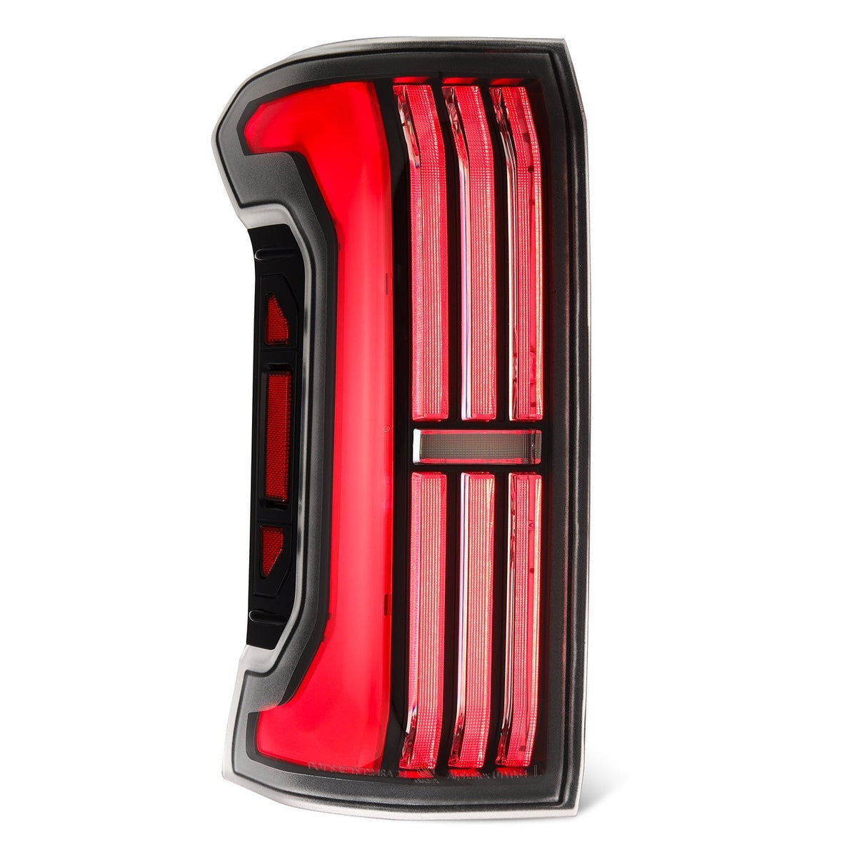 AlphaRex NOVA-Series Prismatic LED Tail Lights for Toyota Tacoma - Black Red