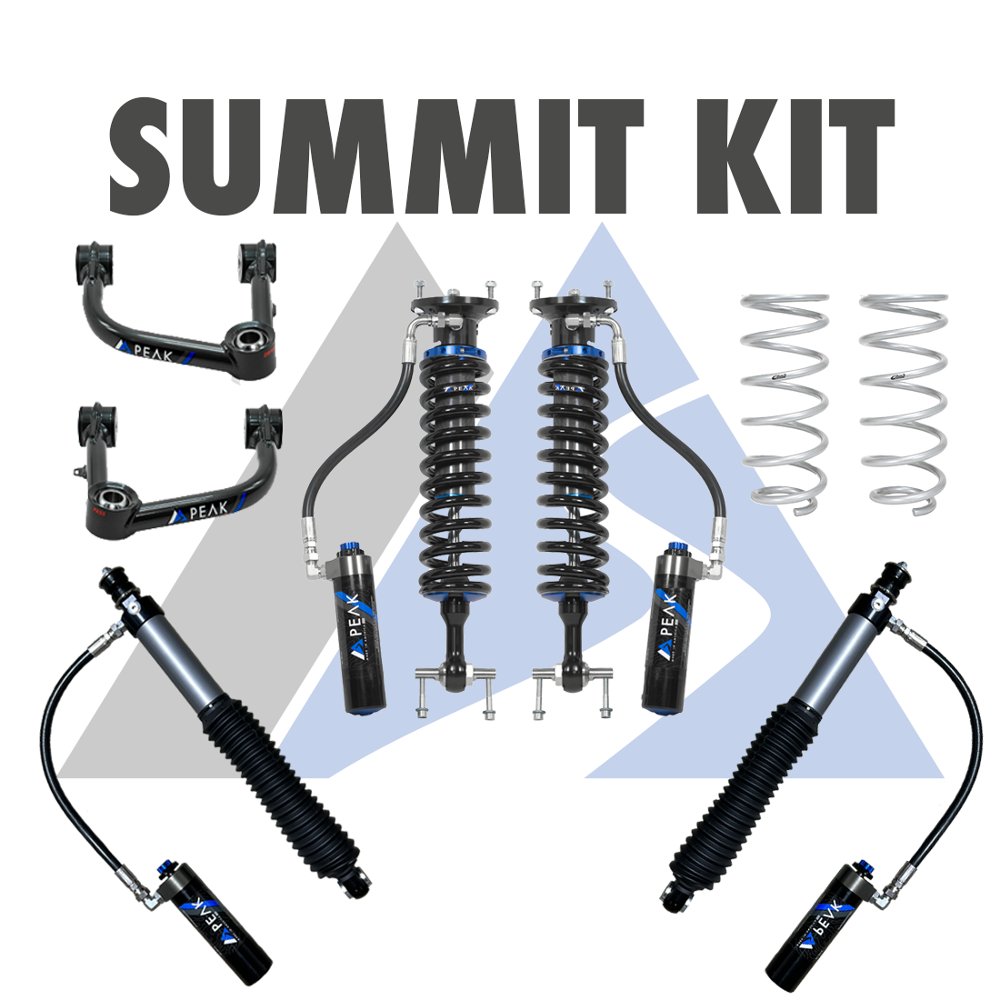 Peak Suspension 2.5" DSC Coilovers Summit Kit Toyota Tundra / Sequoia 2022+ for 2022+ Toyota Tundra, 2023+ Toyota Sequoia