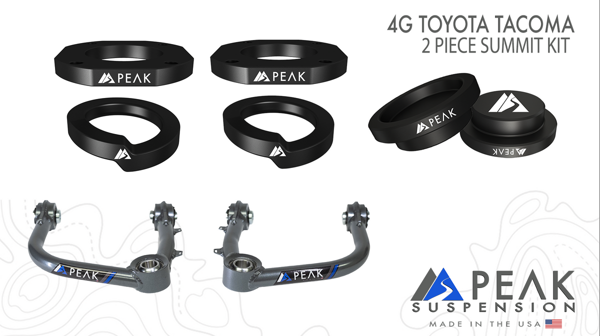 Peak Suspension 2-Piece Summit Kit – 2.25" Lift 24+ Toyota Tacoma for 2024+ Toyota Tacoma
