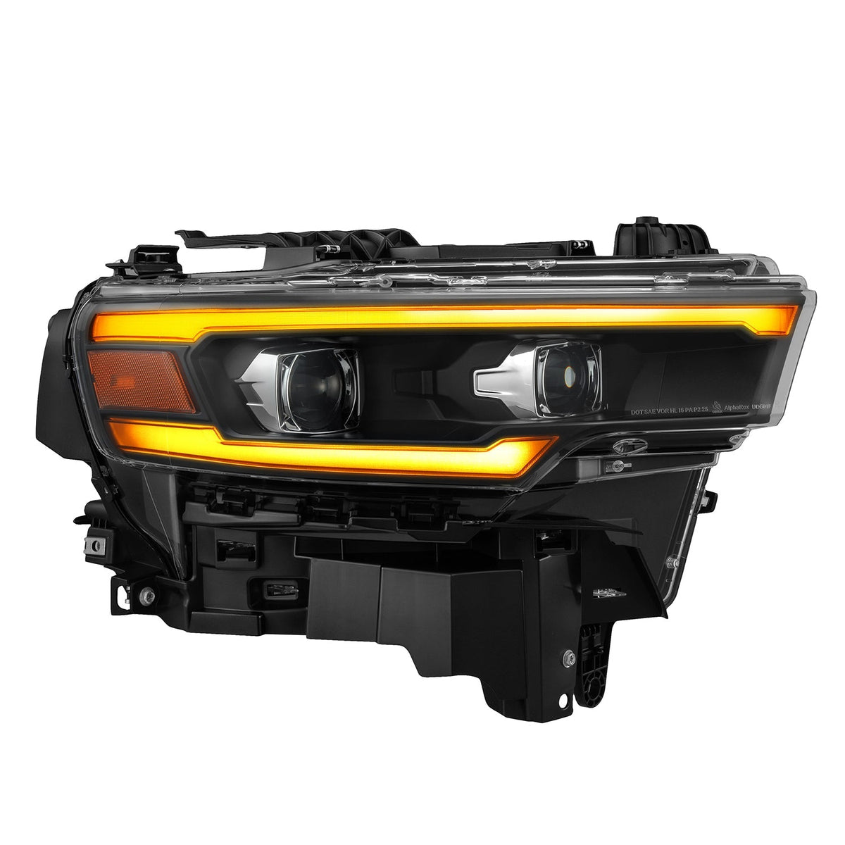 AlphaRex LUXX-Series LED Projector Headlights for Ram 1500 - Black