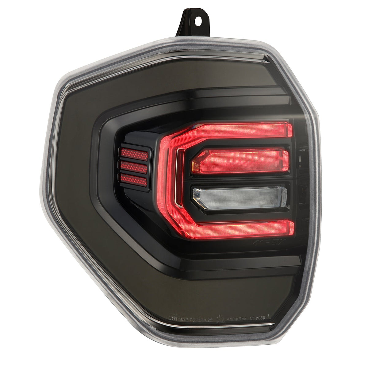 AlphaRex NOVA-Series Prismatic LED Tail Lights for Toyota 4Runner - Black Clear