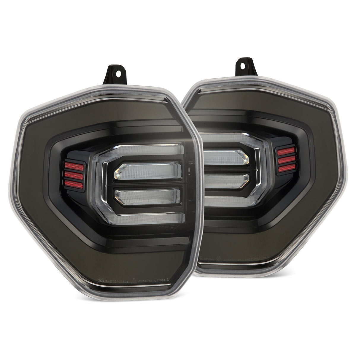 AlphaRex NOVA-Series Prismatic LED Tail Lights for Toyota 4Runner - Black Clear