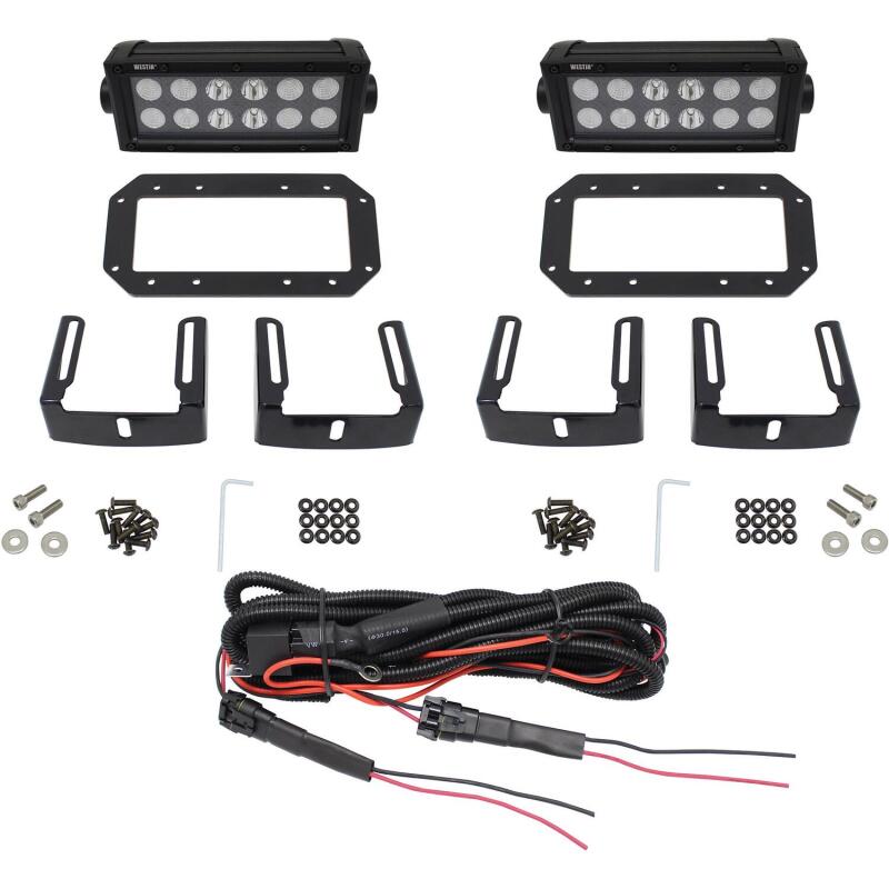 Westin HDX Flush Mount B-FORCE LED Light Kit, 6 in. (Set of 2)