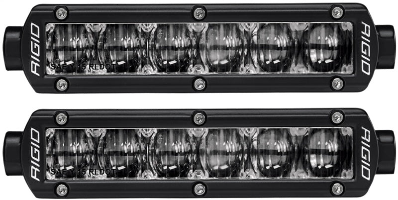 RIGID SR-Series SAE 6 in. White Fog Lights, Pair