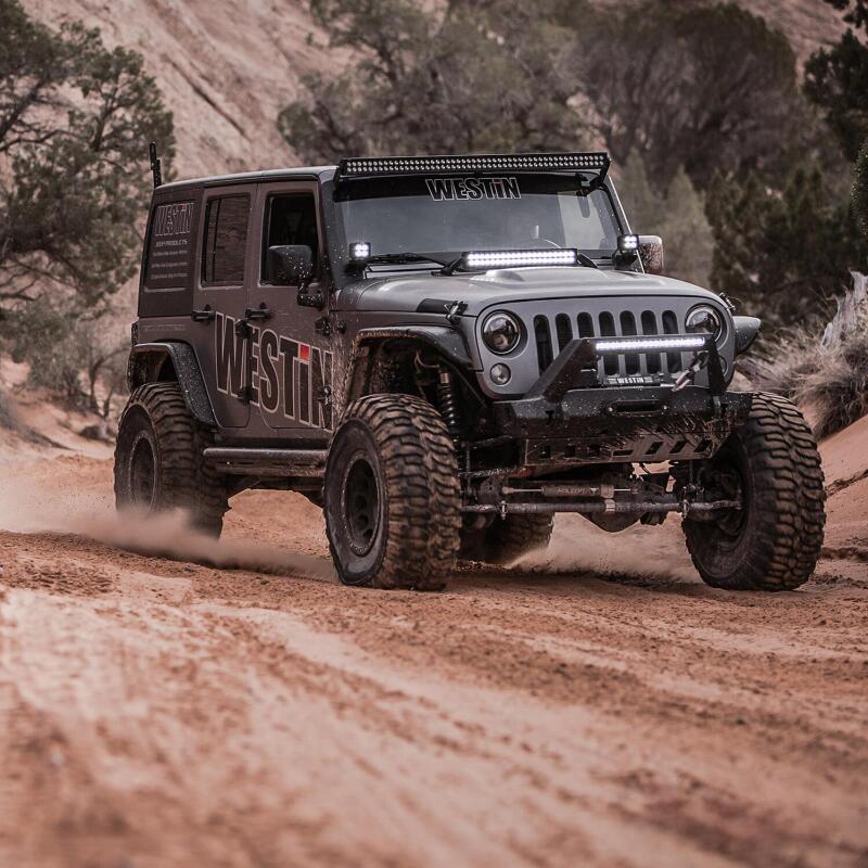 Westin Snyper Tube Fenders, Front (Pair), fits Jeep Wrangler