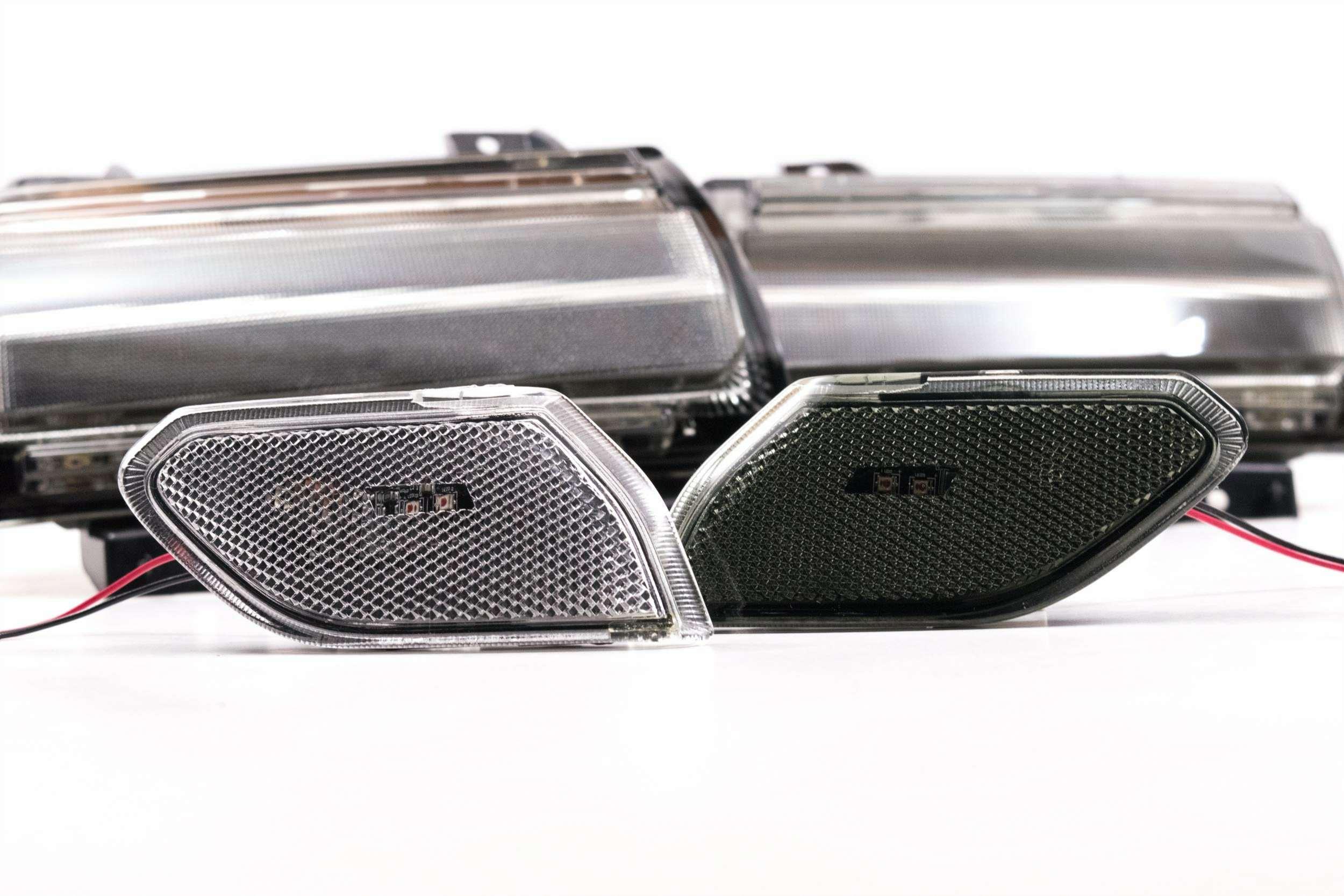 Jeep Wrangler JL Morimoto XB LED side markers with clear and smoked lens options