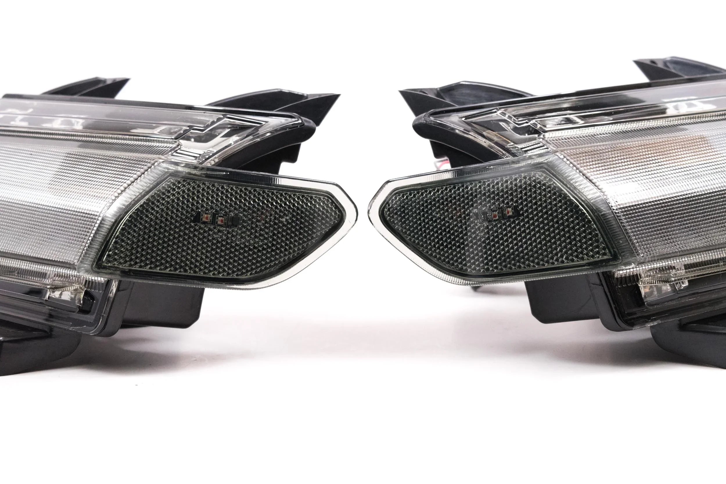 Pair of Morimoto XB LED side markers for Jeep Wrangler JL on white background