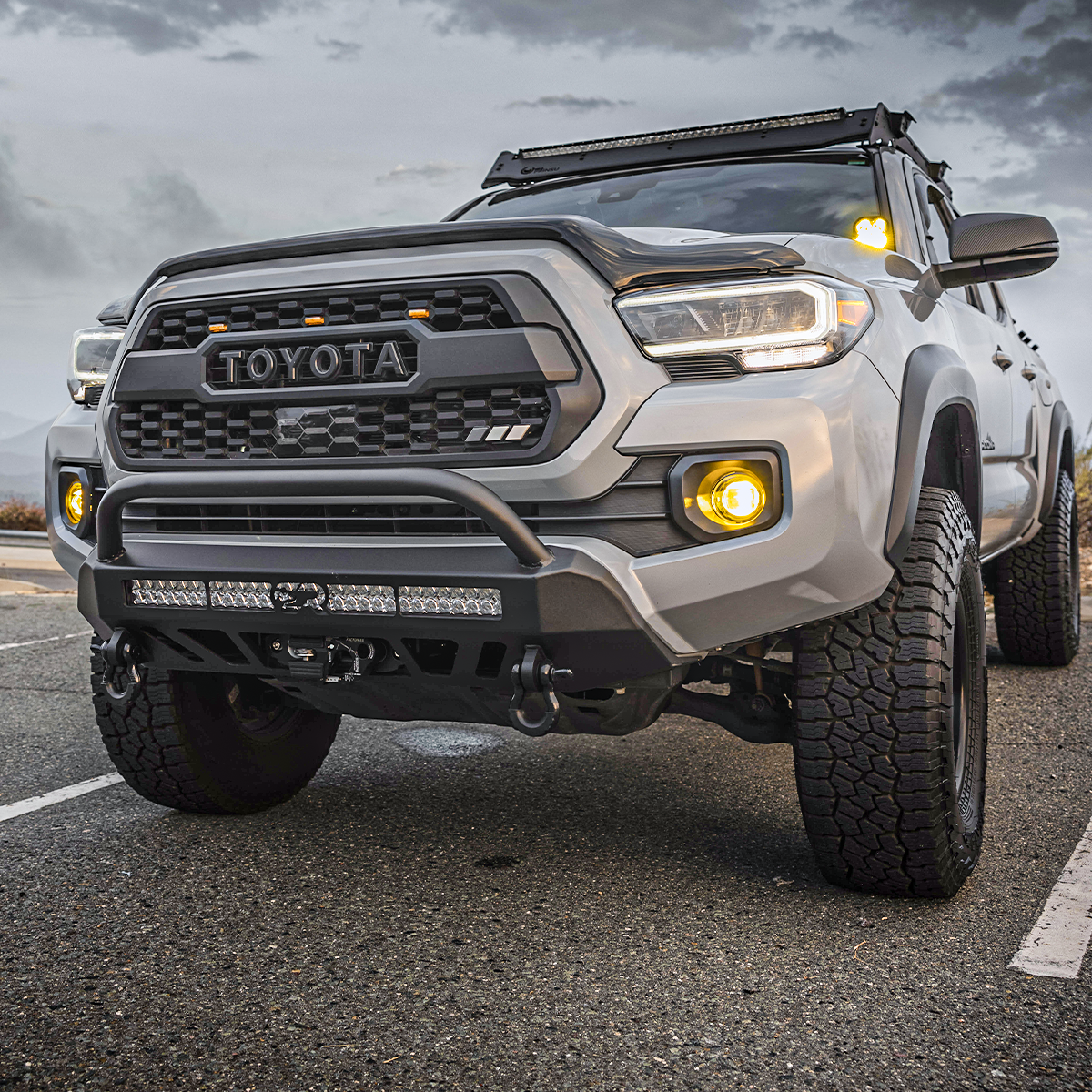 Cali Raised LED Upper LED Mount For Tacoma Stealth Bumper