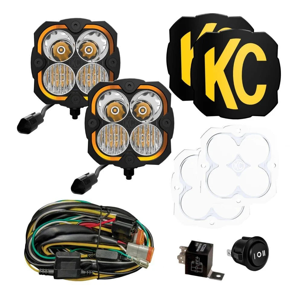 KC HiLiTES FLEX ERA® 4 – 2-Light Master Kit Pair Pack (289)