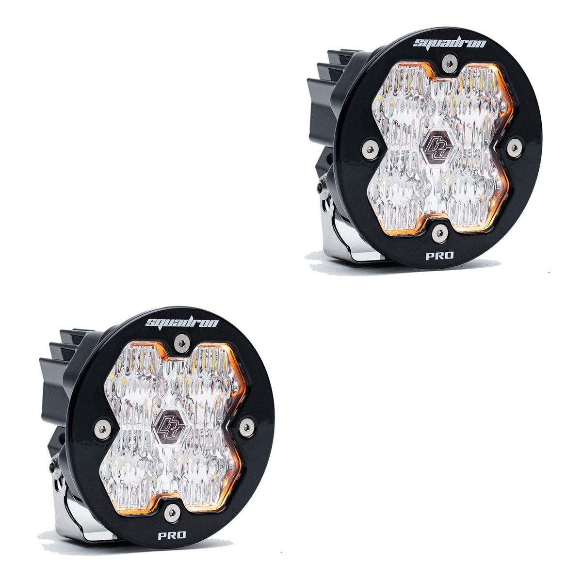 Baja Designs Squadron-R 2.0 Pro Black LED Auxiliary Light Pod Pair