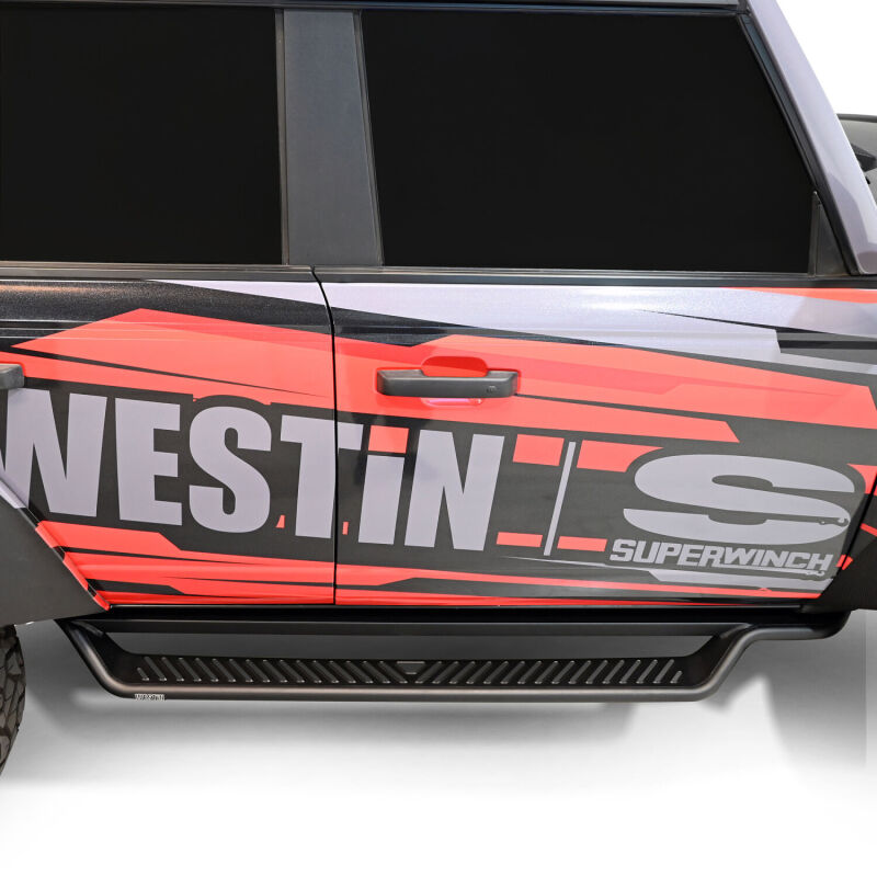 Westin Outlaw Drop Running Boards, 4-Door, Textured Black, fits Ford Bronco