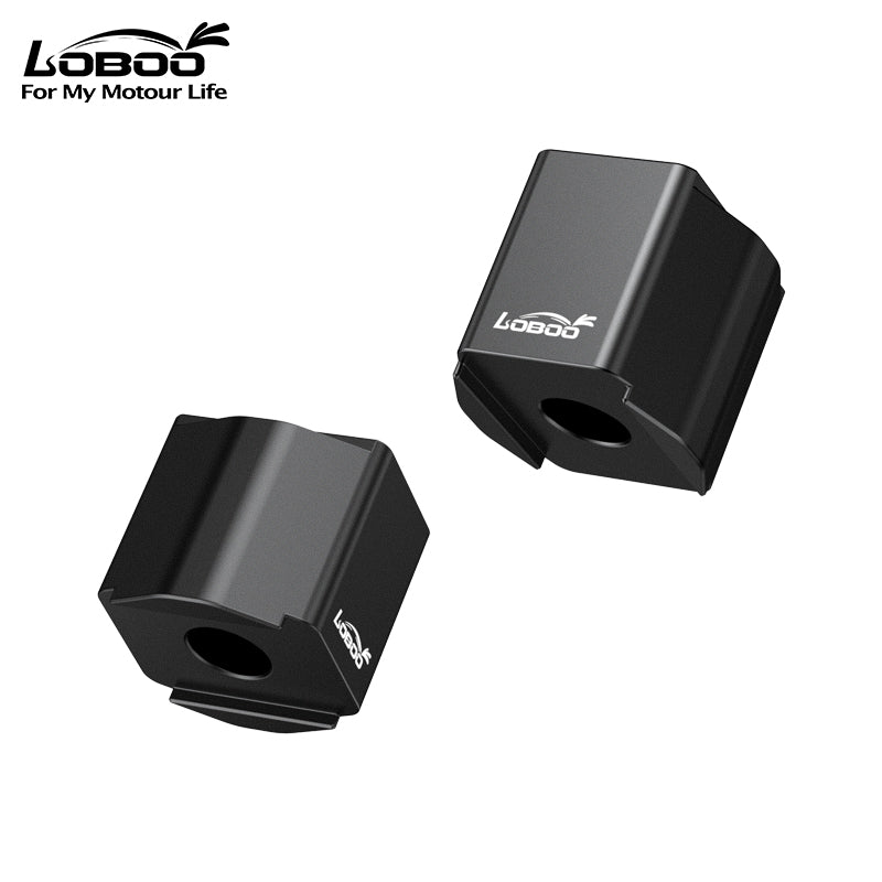 LOBOO Handlebar Risers for KTM 790 / 890 / 390 Adventure (2020-on) – CNC Aluminum 0.75 in Bar Riser Kit, Black or Silver Anodized Finish