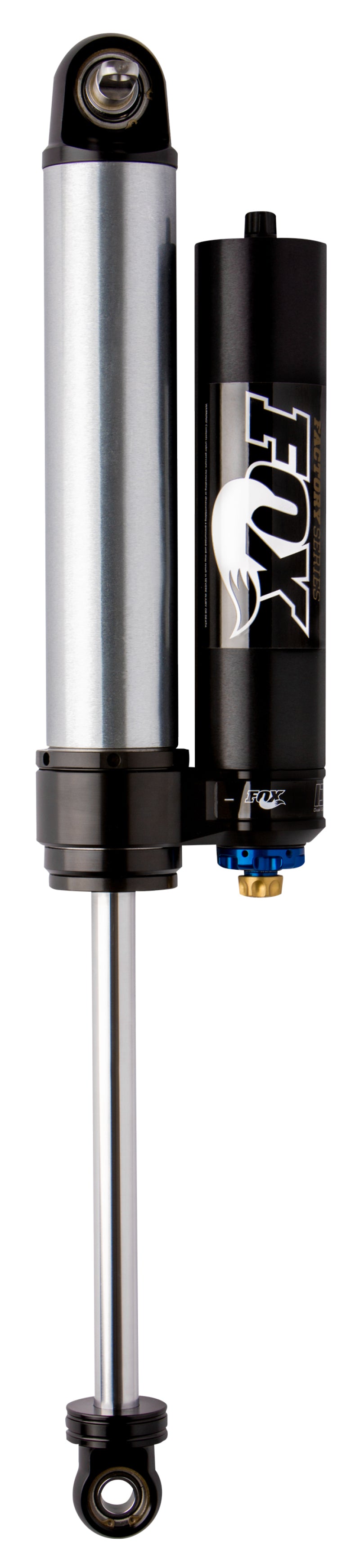 FOX 2.5 Factory Series Internal Bypass Rear Piggyback Shocks, DSC (2.5-4 in. Lift), fits Jeep Wrangler