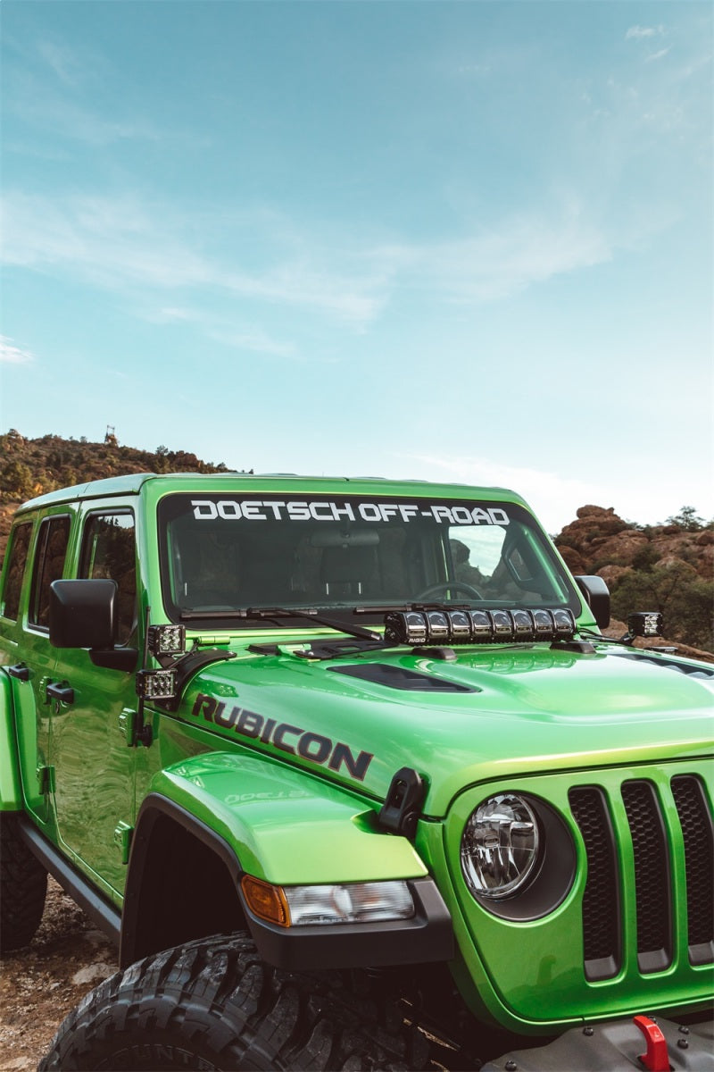 RIGID Hood Mount Kit for 20 in. Adapt Light Bar, fits Jeep Wrangler