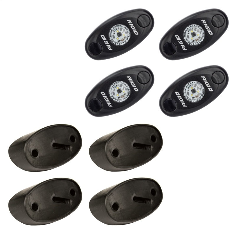 RIGID A-Series Rock Light Kit, Blue, 4 Lights