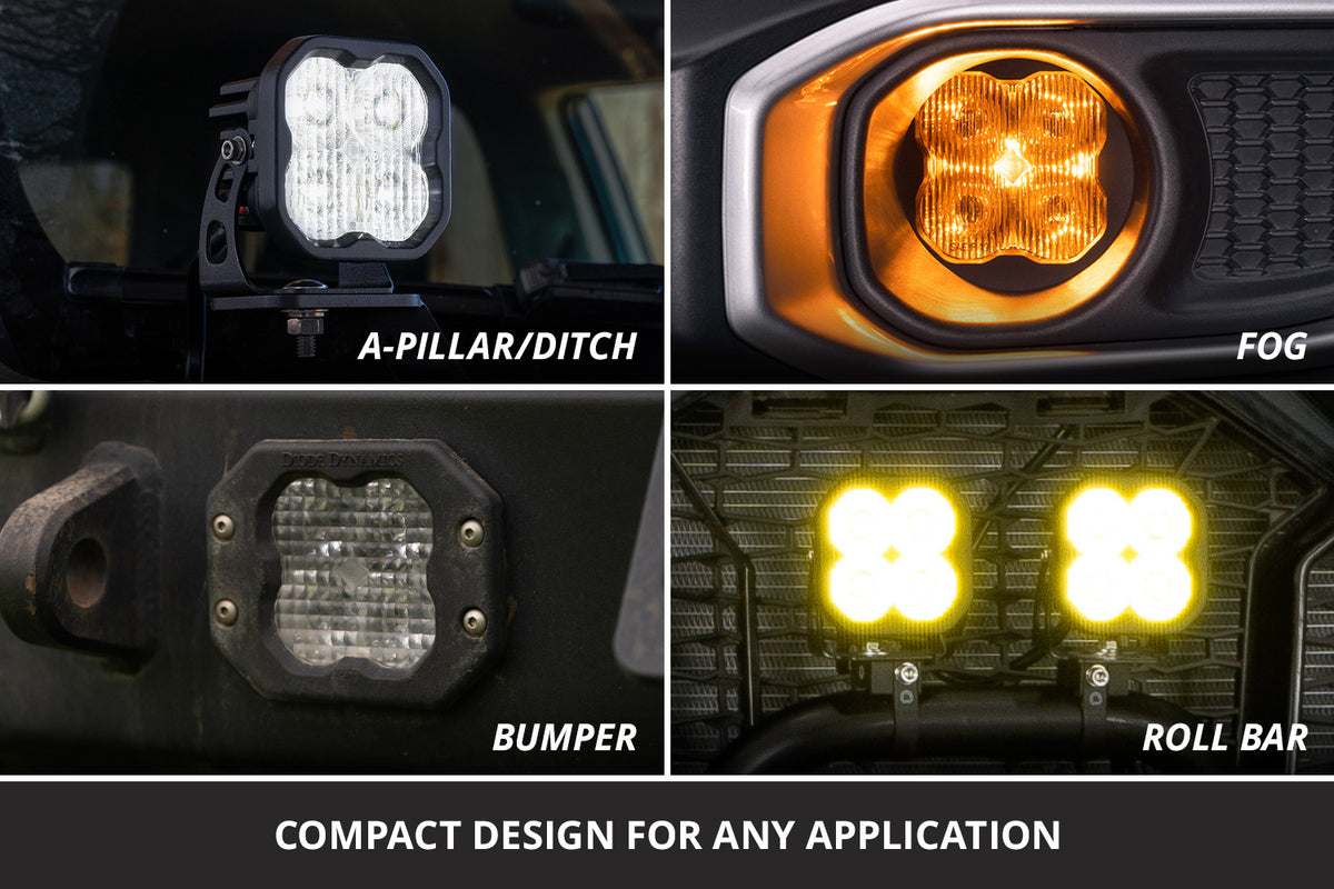 Diode Dynamics SS3 White Sport LED Pod (pair) for trucks and SUVs