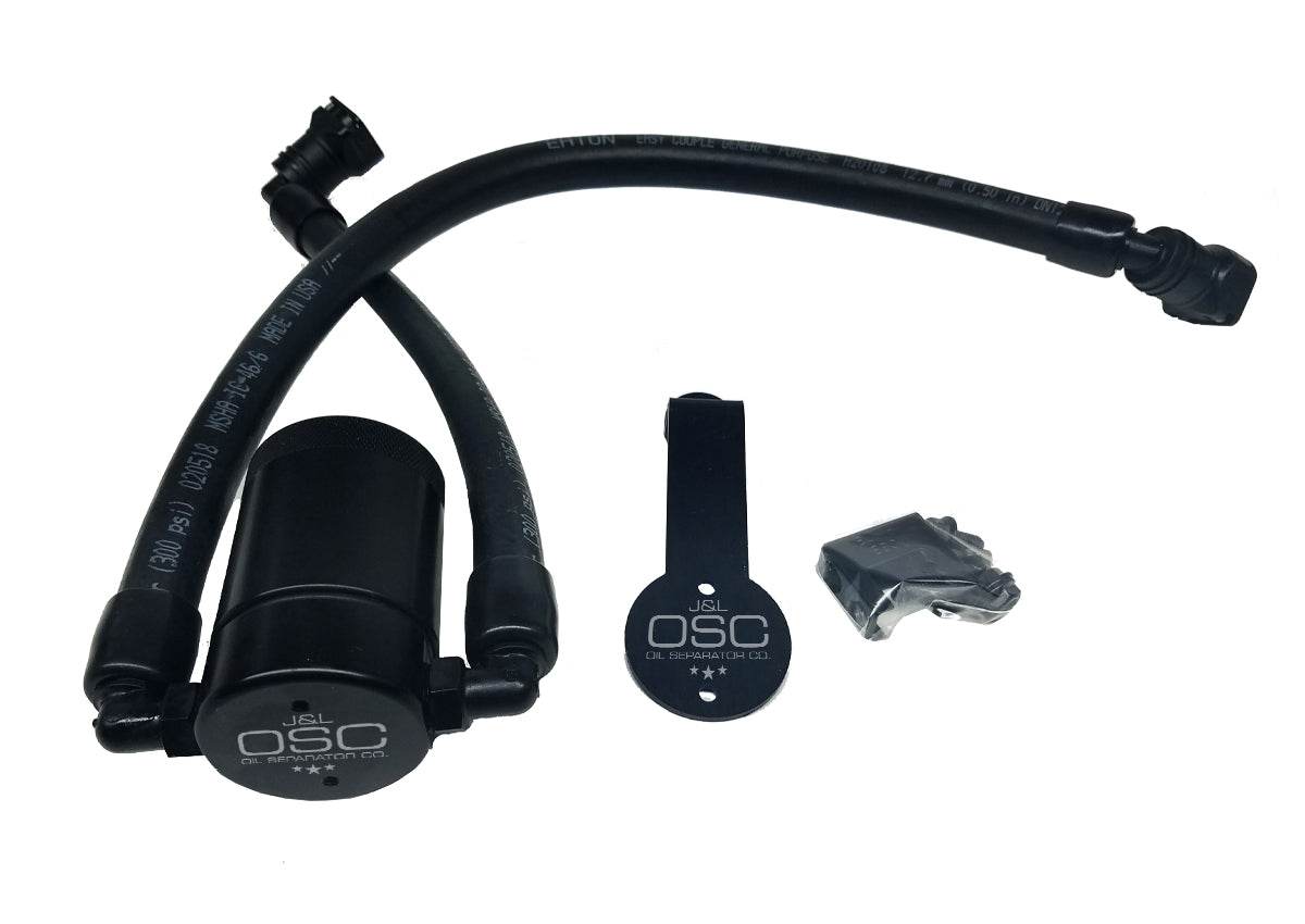 J&L Oil Separator 3.0 Driver Side, Black Anodized - S&B