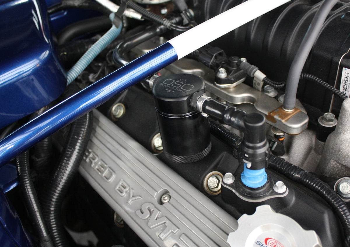 J&L Oil Separator 3.0 Passenger Side, Black Anodized