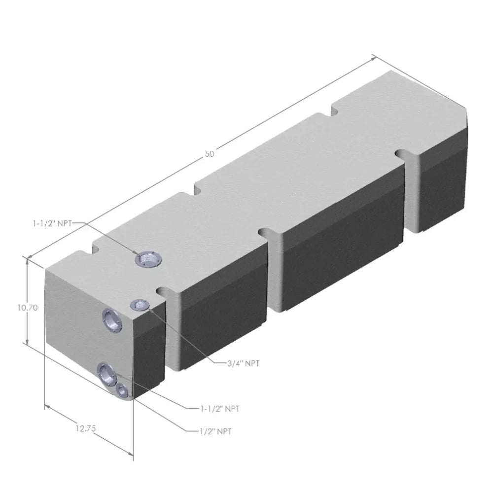 22 Gallon Driver Side Undercarriage Fresh Water Tank 2007-2026 Mercedes Sprinter 144" & 170" Wheelbase